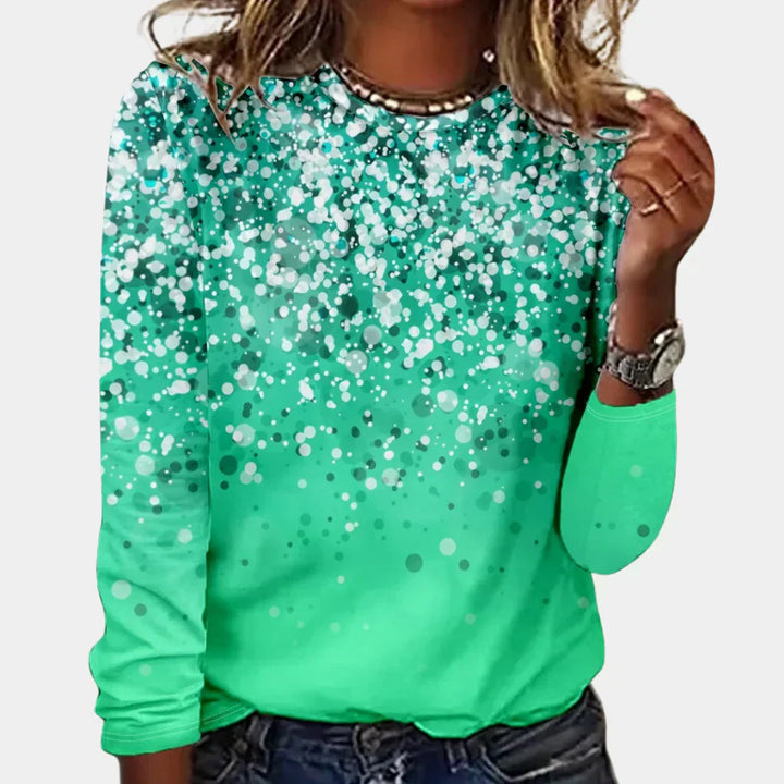 Nicole | Damen Weihnachts-Pullover mit funkelnden Sternen - Elle Zürich