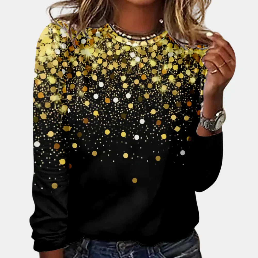 Nicole | Damen Weihnachts-Pullover mit funkelnden Sternen - Elle Zürich
