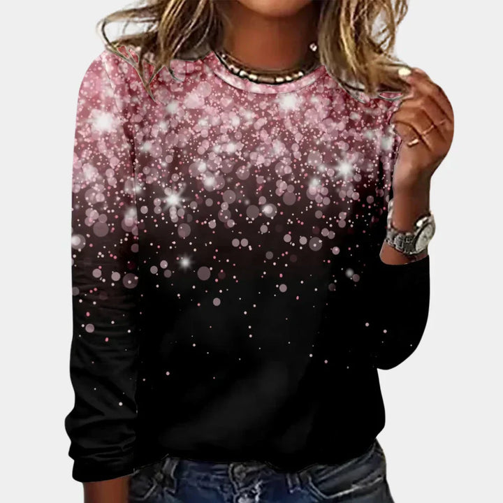 Nicole | Damen Weihnachts-Pullover mit funkelnden Sternen - Elle Zürich