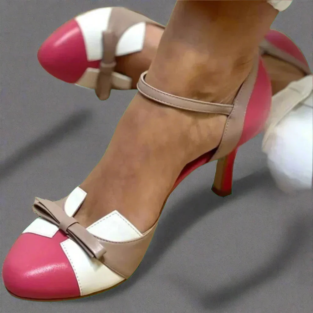 Barbara | Damen Klassische Pumps mit Schleifenriemen und mittlerem Absatz - Elle Zürich