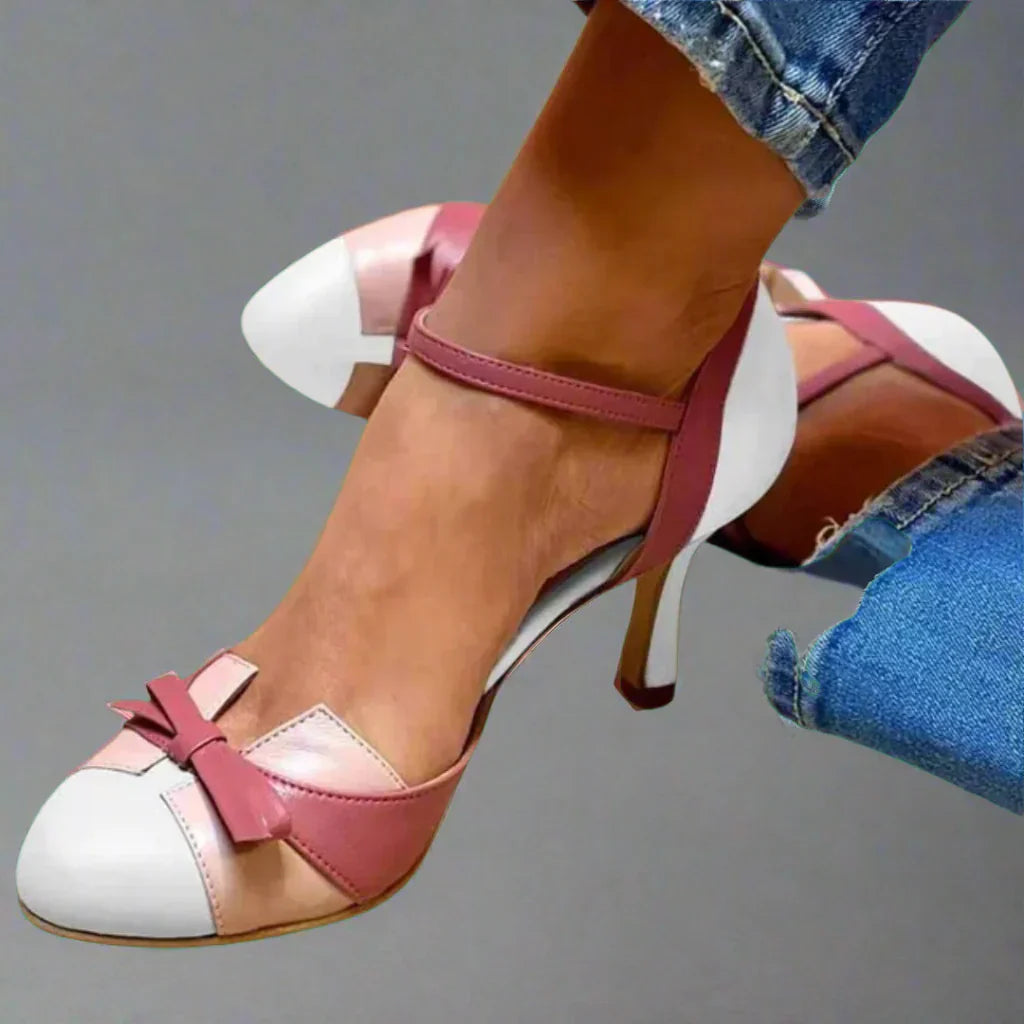 Barbara | Damen Klassische Pumps mit Schleifenriemen und mittlerem Absatz - Elle Zürich