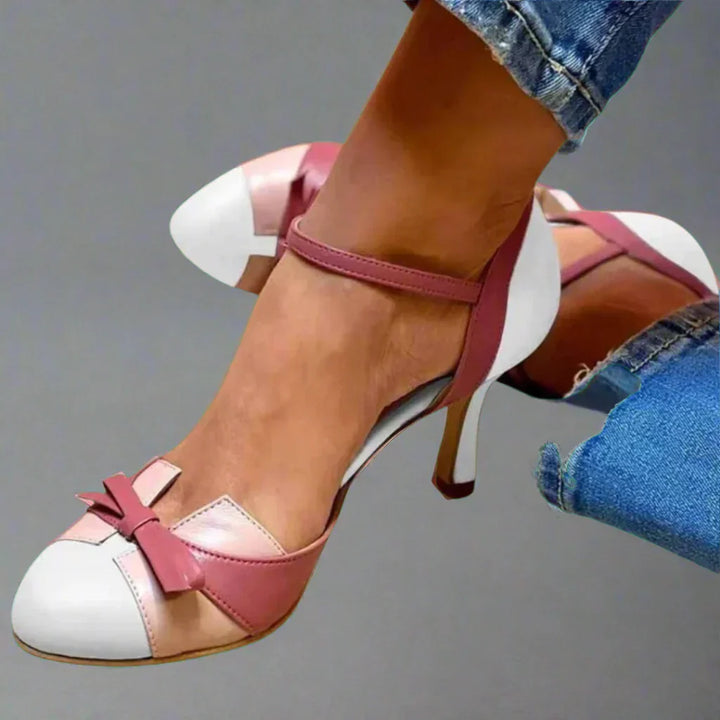 Barbara | Damen Klassische Pumps mit Schleifenriemen und mittlerem Absatz - Elle Zürich