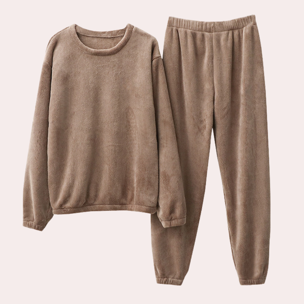 Hanna | Damen Fleece Zweiteiliges Loungewear Set - Elle Zürich