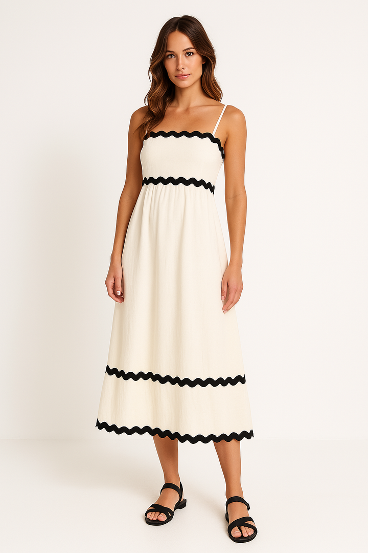 Makayla | Women’s A Line Maxi Dress Spaghetti Straps - Elle Zürich