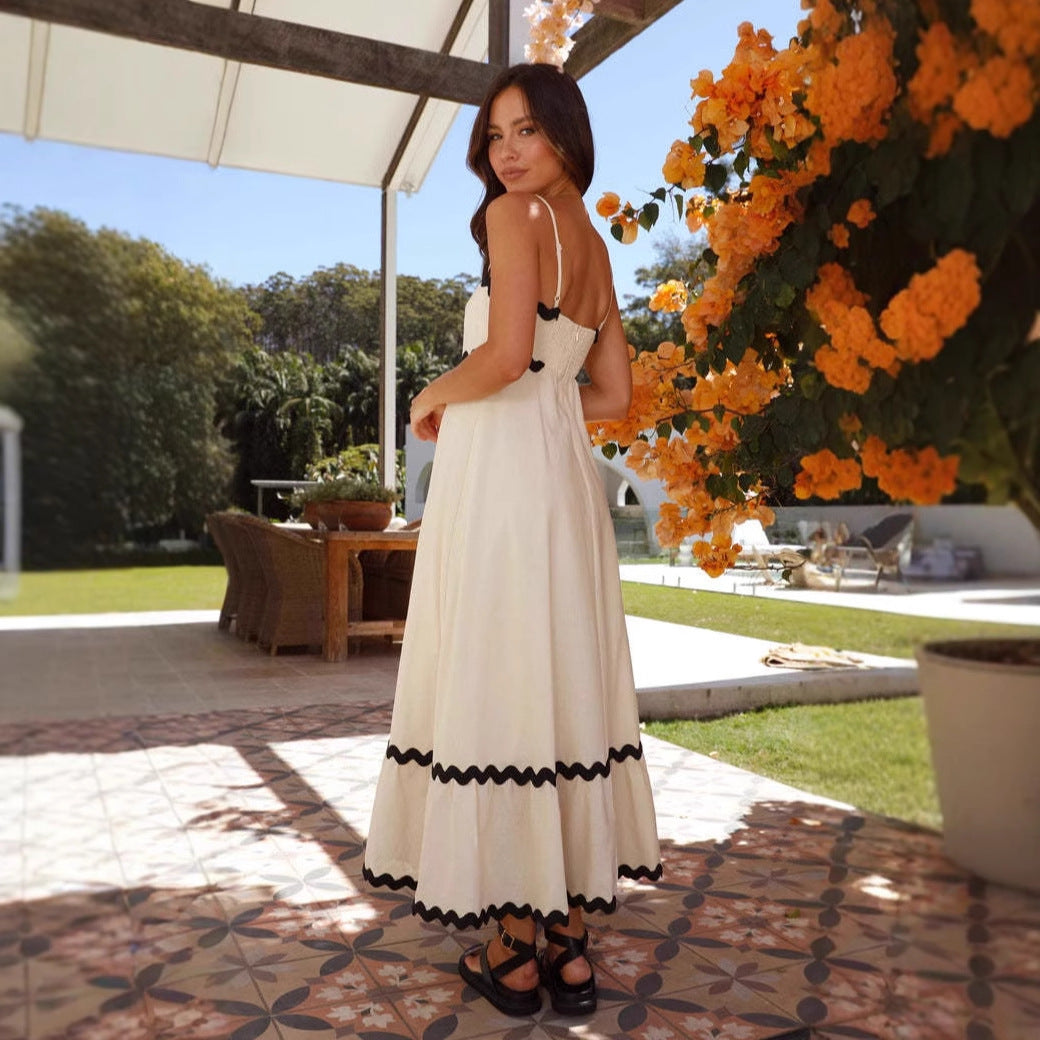 Makayla | Women’s A Line Maxi Dress Spaghetti Straps - Elle Zürich