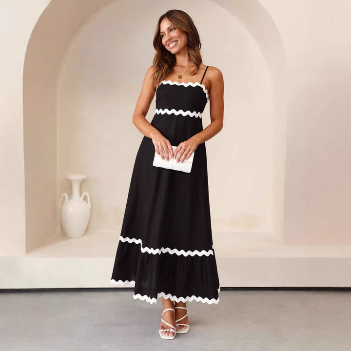 Makayla | Women’s A Line Maxi Dress Spaghetti Straps - Elle Zürich
