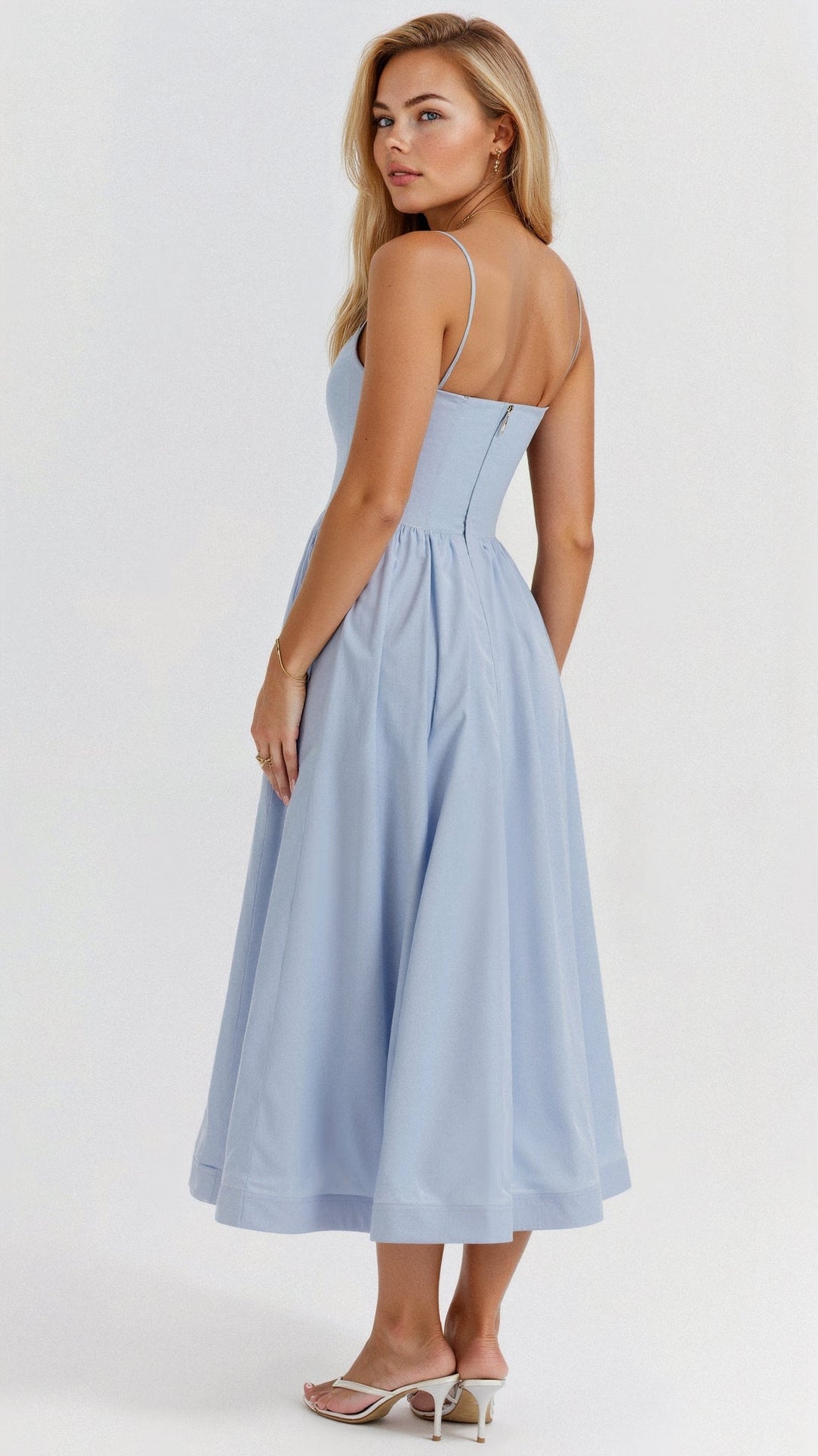 Maria | Women’s A Line Midi Dress Ascot Style - Elle Zürich