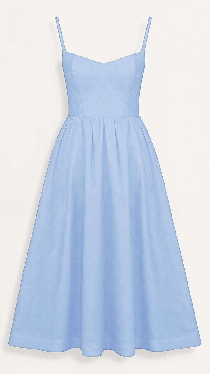 Maria | Women’s A Line Midi Dress Ascot Style - Elle Zürich