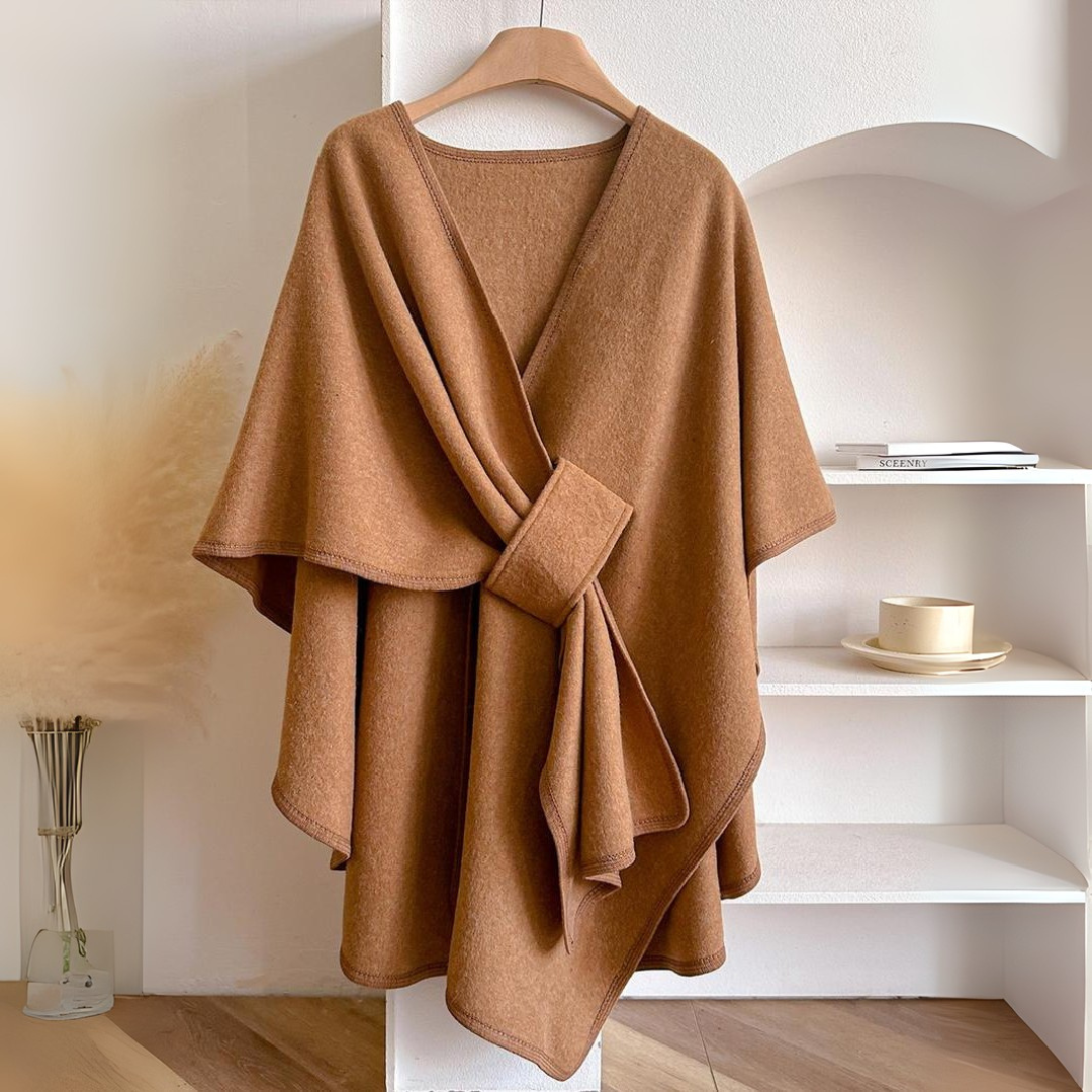 Caroline | Women’s Drape Wrap Tie Belt Vest - Elle Zürich
