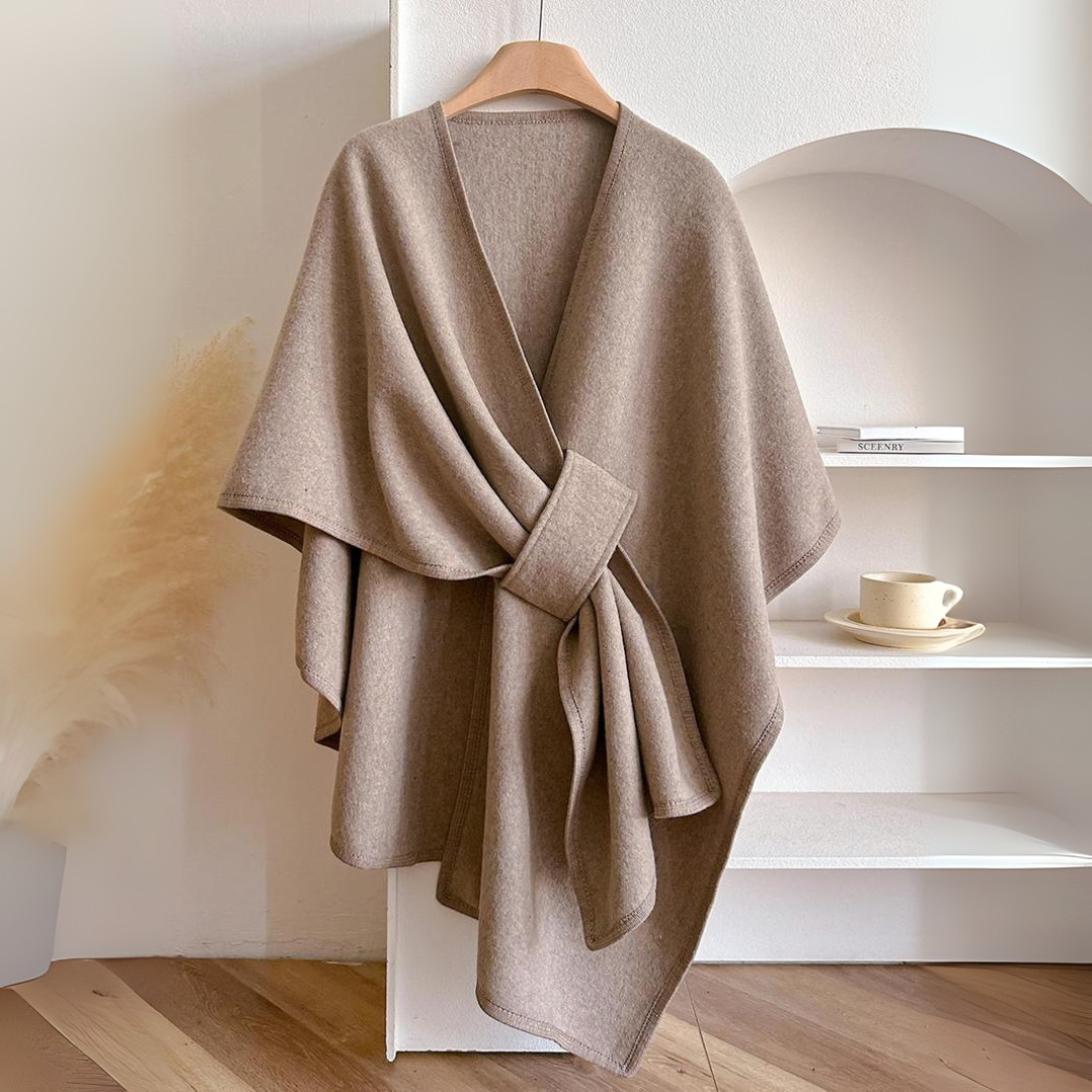 Caroline | Women’s Drape Wrap Tie Belt Vest - Elle Zürich