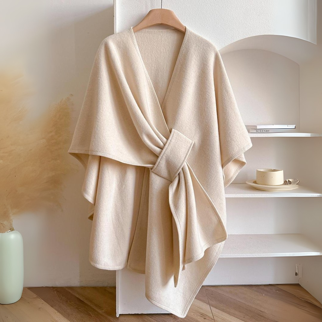 Caroline | Women’s Drape Wrap Tie Belt Vest - Elle Zürich