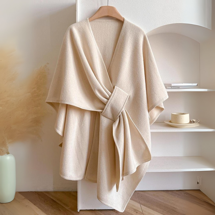 Caroline | Women’s Drape Wrap Tie Belt Vest - Elle Zürich