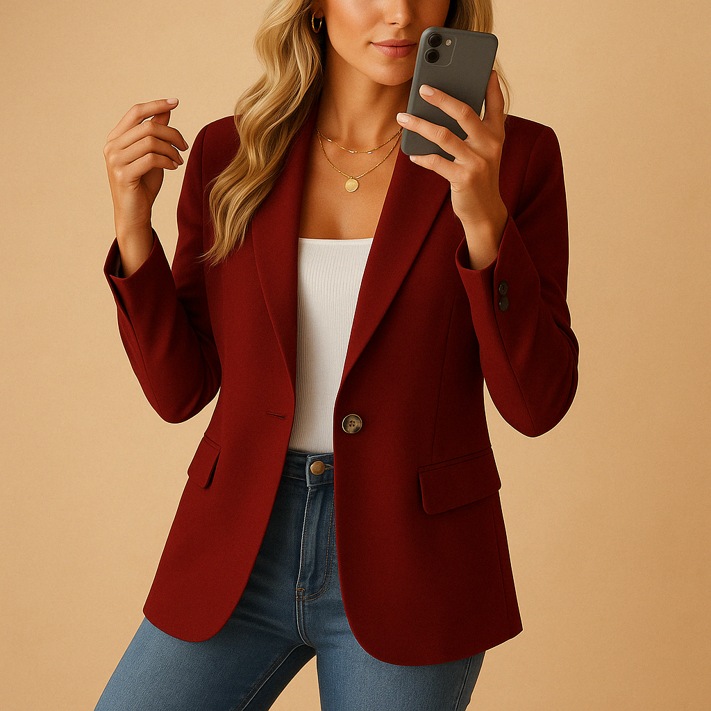 Ashley | Women’s Fitted Tailored Blazer Jacket Style - Elle Zürich