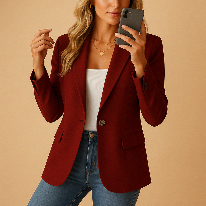 Ashley | Women’s Fitted Tailored Blazer Jacket Style - Elle Zürich