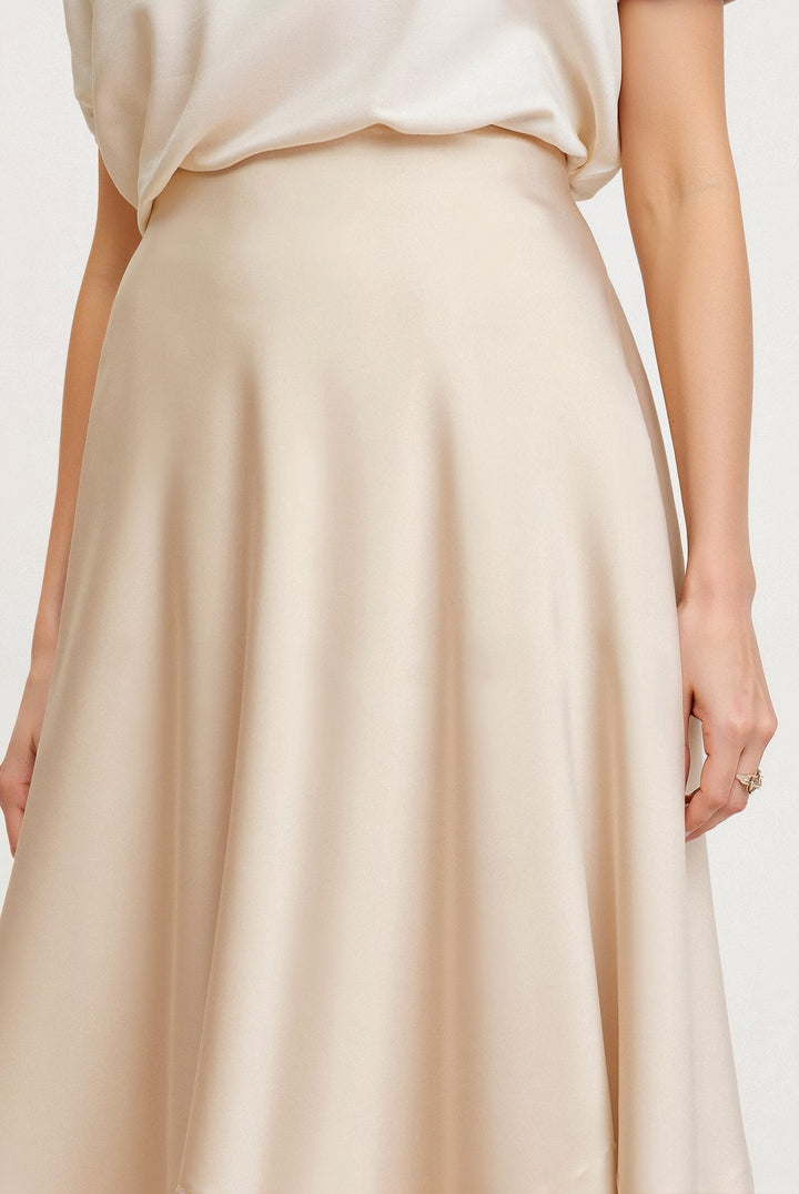 Maya | Women’s High Waist Maxi Skirt Silhouette - Elle Zürich