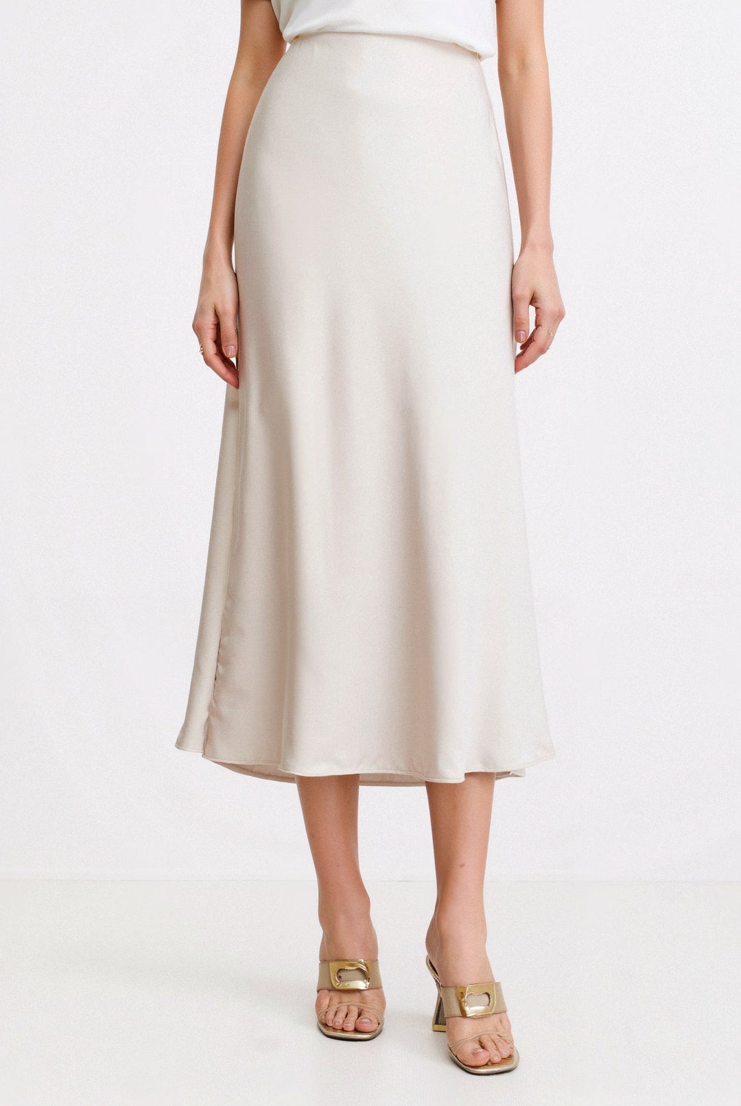 Maya | Women’s High Waist Maxi Skirt Silhouette - Elle Zürich