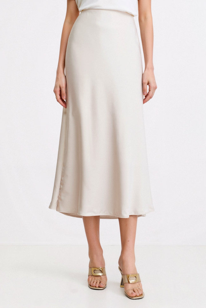 Maya | Women’s High Waist Maxi Skirt Silhouette - Elle Zürich