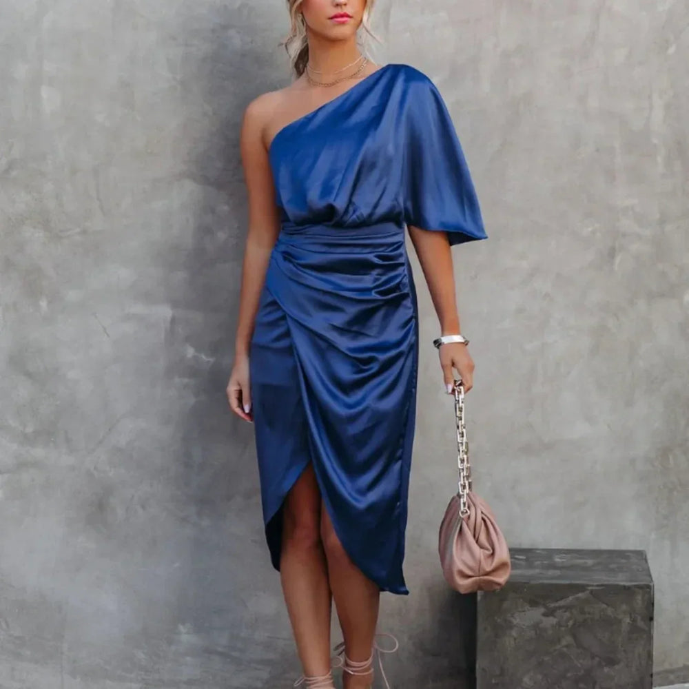 Daisy | Women’s One Shoulder Mini Dress Wrap Style - Elle Zürich