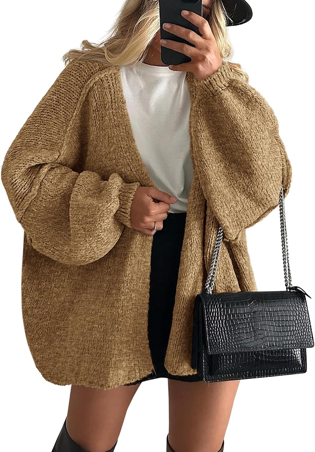 Emilia | Damen Frühlings Lockerer Strick Cardigan - Elle Zürich