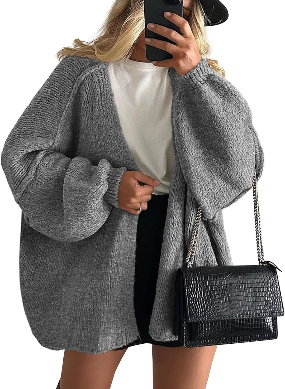 Emilia | Damen Frühlings Lockerer Strick Cardigan - Elle Zürich