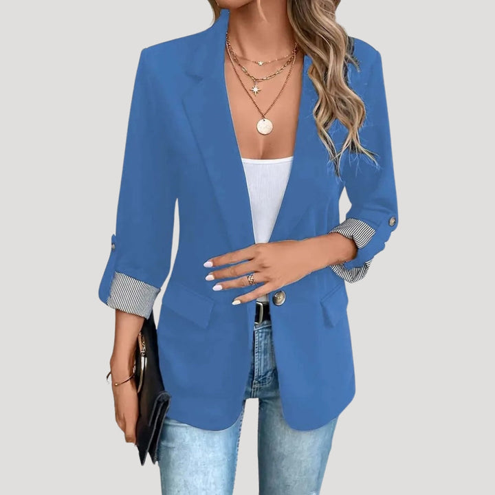 Jasmine | Women’s Tailored Single Breasted Roll Up Blazer - Elle Zürich