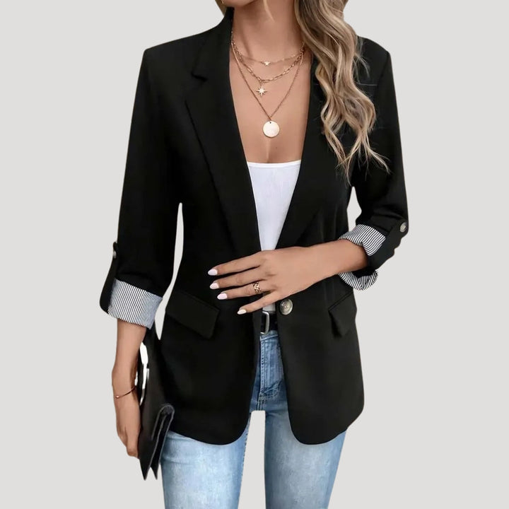 Jasmine | Women’s Tailored Single Breasted Roll Up Blazer - Elle Zürich