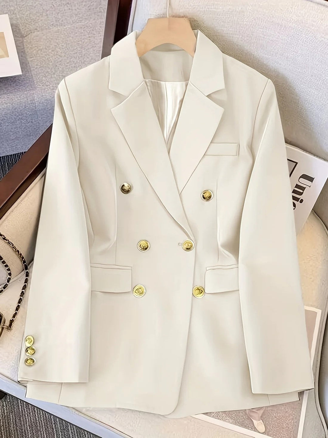 Harper | Women’s Tailored Double Breasted Blazer Jacket - Elle Zürich