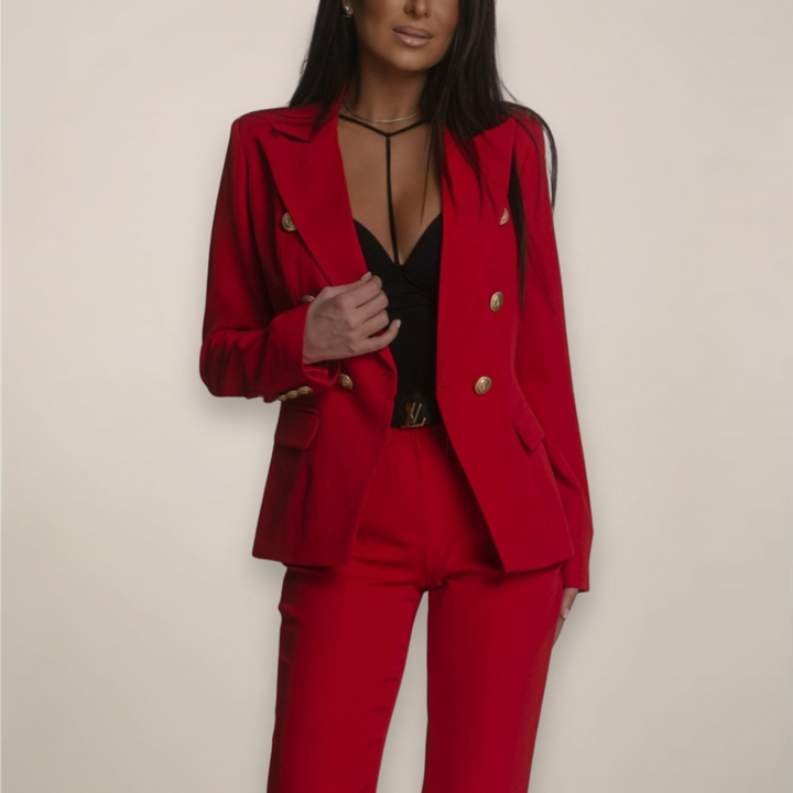 Elisa | Damen Zweiteiliger Maßgeschneiderter Blazer-Anzug - Elle Zürich