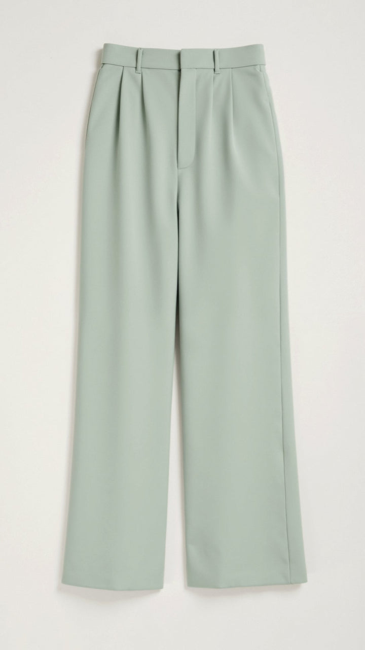 Katherine | Women’s High Waisted Wide Leg Trousers - Elle Zürich