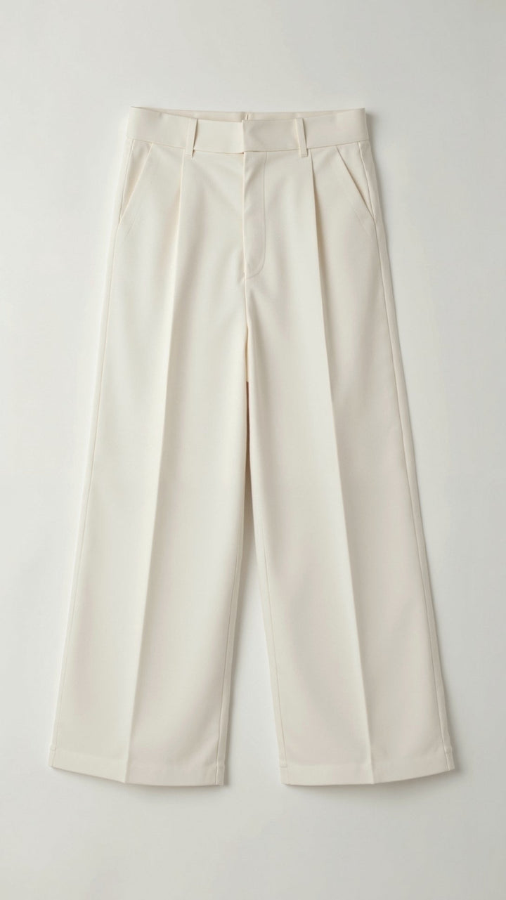 Katherine | Women’s High Waisted Wide Leg Trousers - Elle Zürich