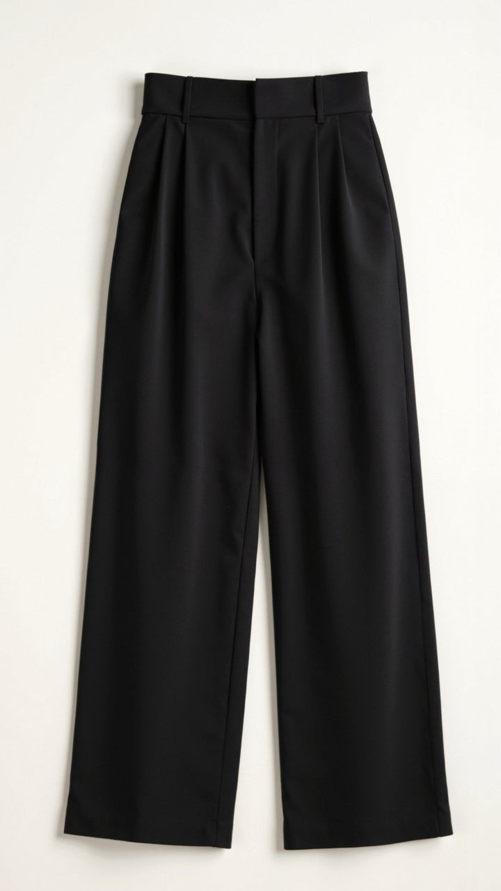 Katherine | Women’s High Waisted Wide Leg Trousers - Elle Zürich