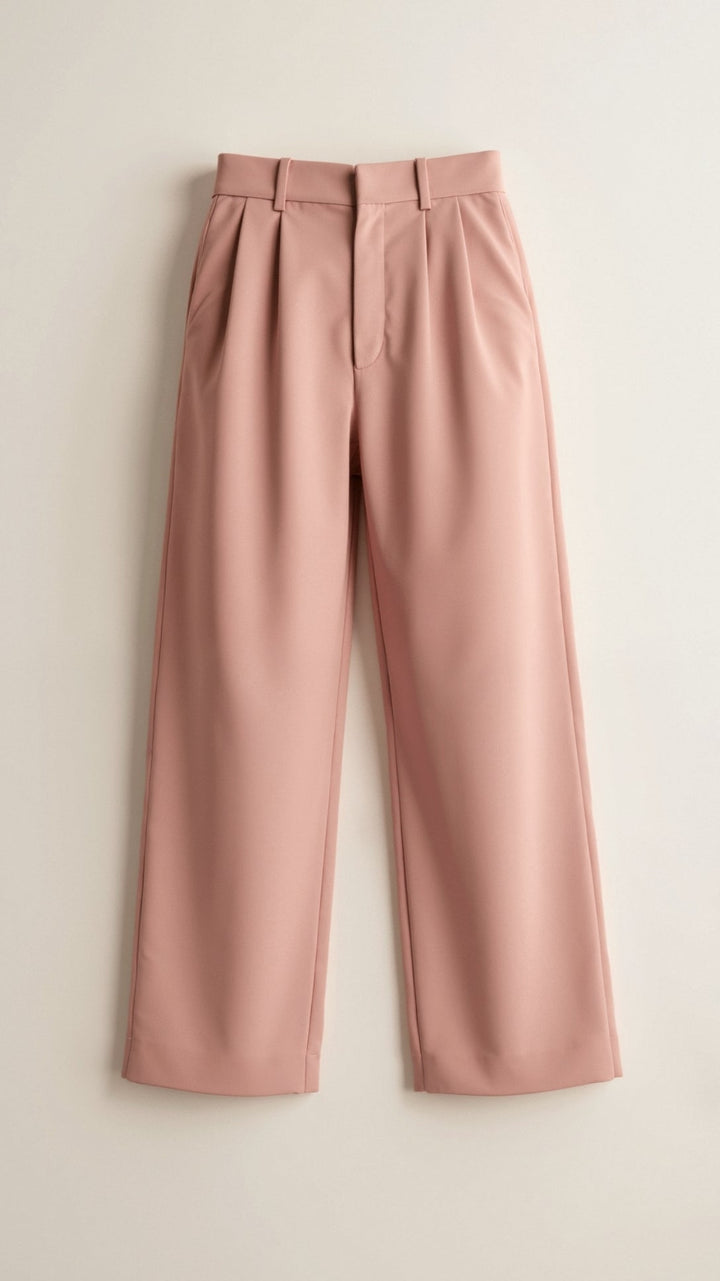Katherine | Women’s High Waisted Wide Leg Trousers - Elle Zürich