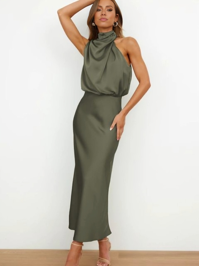 Claudia | Damen Schickes Halter Abendkleid - Elle Zürich