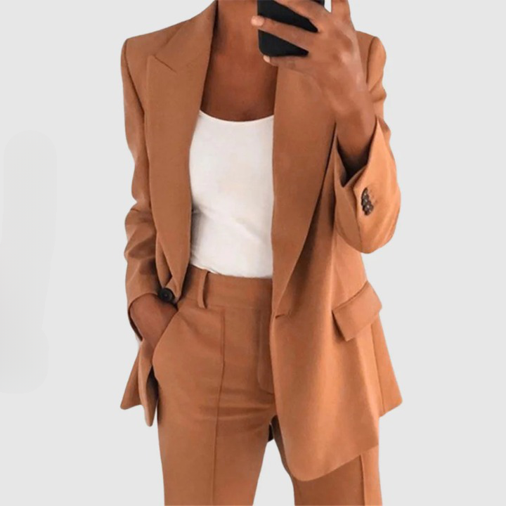 Edith | Damen Elegantes Blazer und Hose Set - Elle Zürich