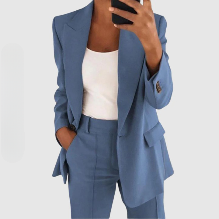 Edith | Damen Elegantes Blazer und Hose Set - Elle Zürich