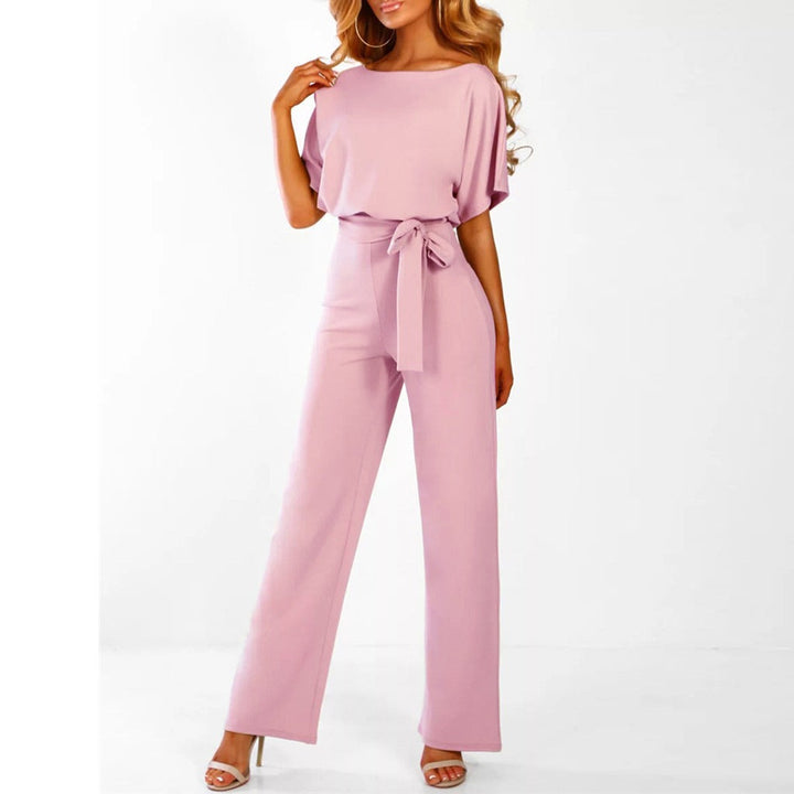 Elsa | Schicker Jumpsuit mit Gürtel und Weitem Bein - Elle Zürich