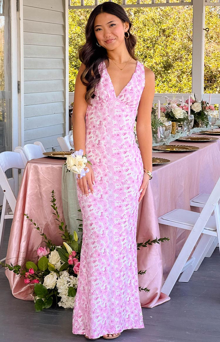 Anna | Damen Kleid mit Blumenmuster für Hochzeitsgäste - Elle Zürich