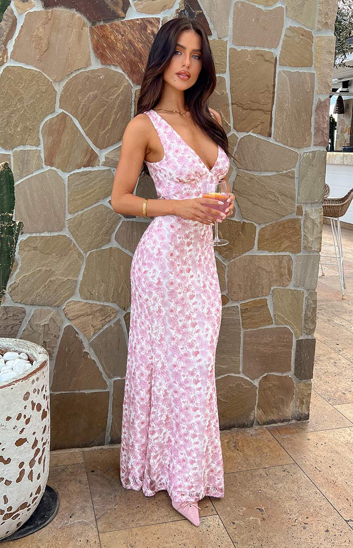 Anna | Damen Kleid mit Blumenmuster für Hochzeitsgäste - Elle Zürich