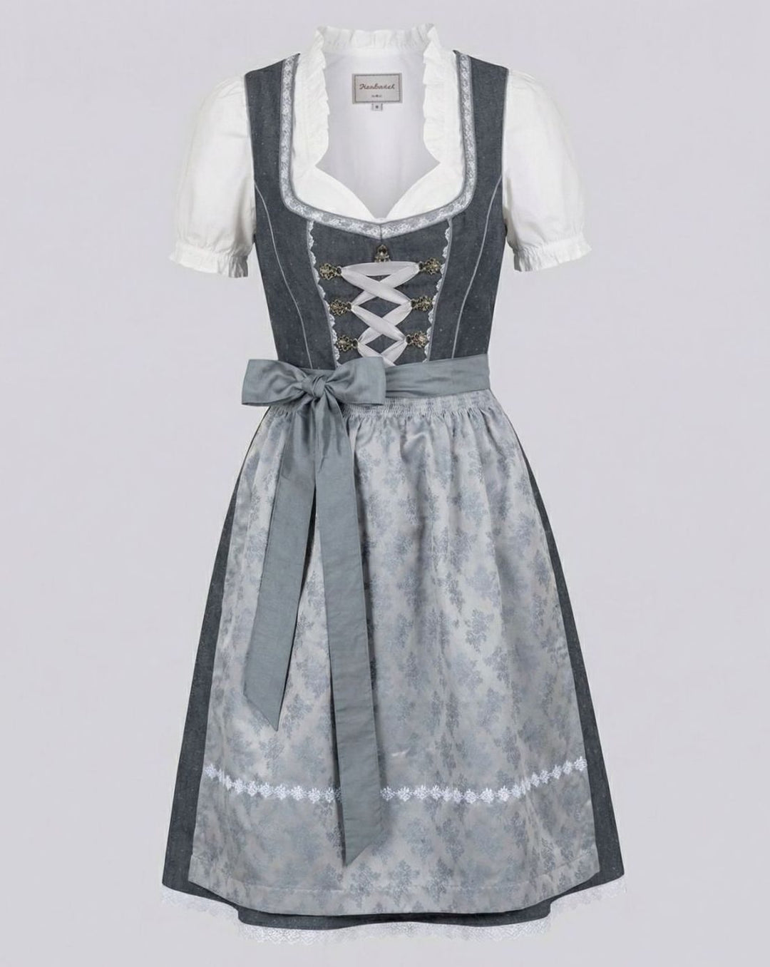 Damen Oktoberfest Dirndl Kleid 3-teiliges Trachten-Set