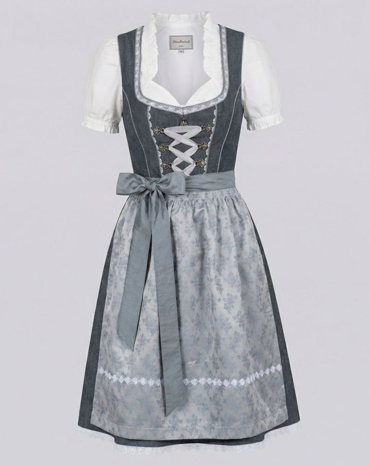 Damen Oktoberfest Dirndl Kleid 3-teiliges Trachten-Set