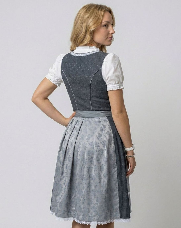 Damen Oktoberfest Dirndl Kleid 3-teiliges Trachten-Set