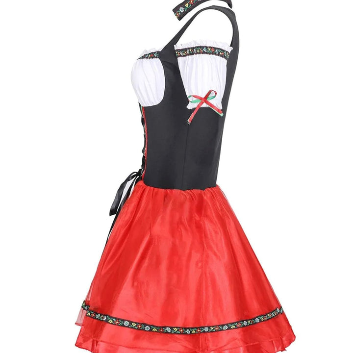 Damen Oktoberfest Dirndl Kostüm Kleid Bayerische Tracht