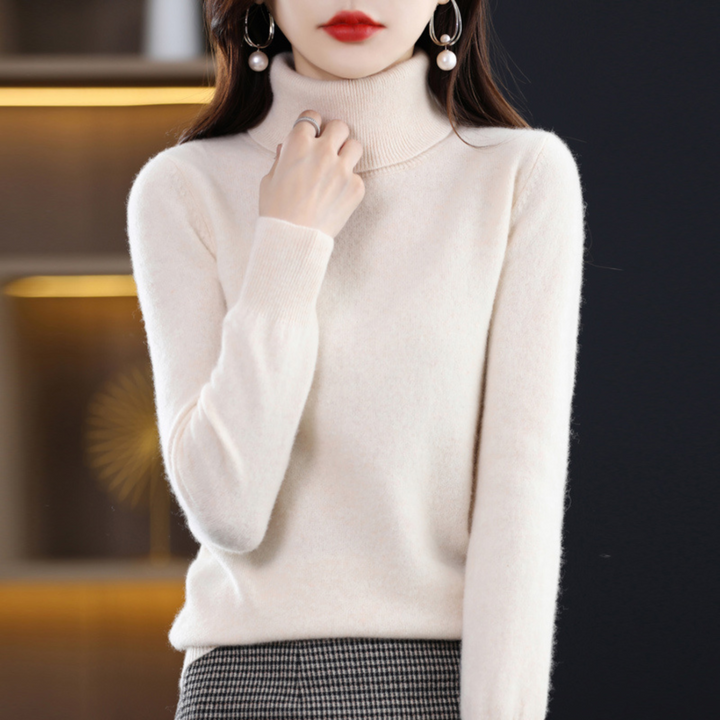Michelle | Women’s Winter Classic Turtleneck Knit Sweater - Elle Zürich