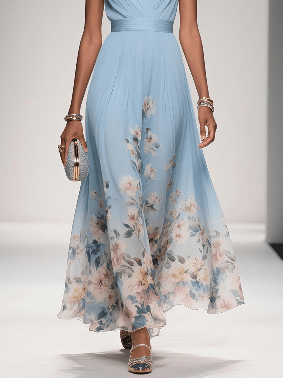 Fiona | Women Floral Print Wedding Guest Dress - Elle Zürich