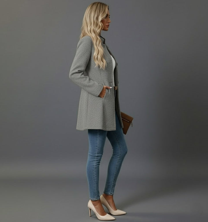 Kathrin | Damen Wintermantel Mit Knöpfen - Elle Zürich