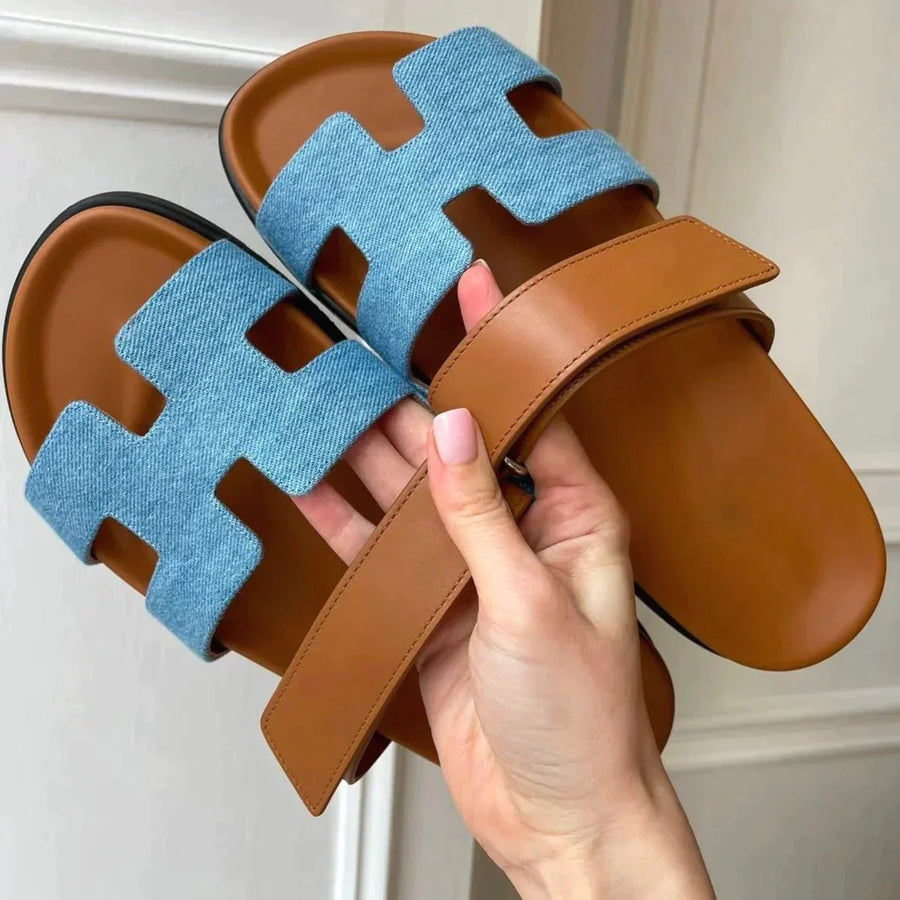 Elke | Damen Sommer Sandalen mit Verstellbaren Riemen - Elle Zürich