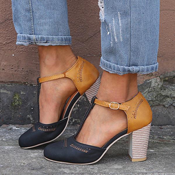 Pauline | Damen Frühlings-Mary Janes mit Chunky-Heelv - Elle Zürich