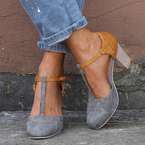 Pauline | Damen Frühlings-Mary Janes mit Chunky-Heelv - Elle Zürich