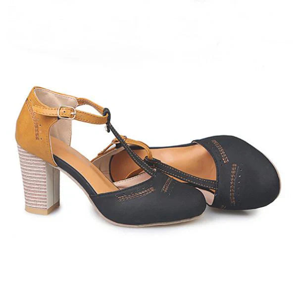 Pauline | Damen Frühlings-Mary Janes mit Chunky-Heelv - Elle Zürich