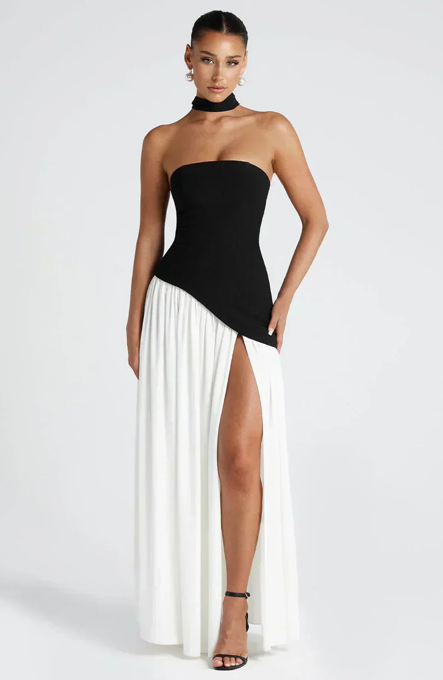 Fiona | Women Wedding Guest Asymmetric Maxi Dress - Elle Zürich